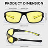 SIPHEW Night Driving Glasses, Sports Polarized Yellow Night Vision Glasses for Men Women, Reduce Glare and Enhance Vision