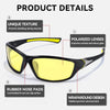 SIPHEW Night Driving Glasses, Sports Polarized Yellow Night Vision Glasses for Men Women, Reduce Glare and Enhance Vision