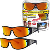 Wrap Arounds HD Polarized Sunglasses, As Seen On TV, Fits Over Your Prescription Eyeglasses and Reading, See Clearer, Anti-Glare, Protects Your Eyes by Blocking Blue & UV Rays, Unisex