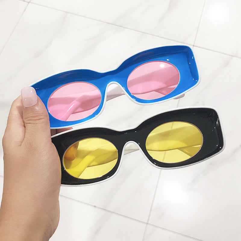 Square Sunglasses Brand Design Personality Glasses Men Gradient