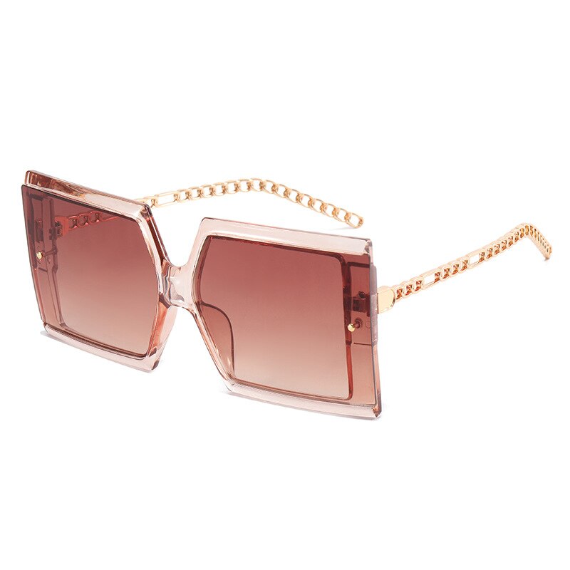Fashion Luxury Brand Oversized Square Sunglasses Men Women Vintage