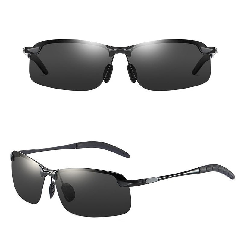 Retro Black Polarized Mountaineering Sunglasses For Men And Women