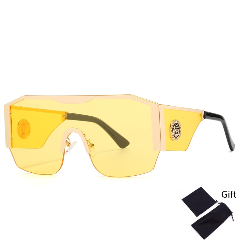 Emosnia Oversized Classic Men Sunglasses Women One Piece Brand Design –  Jollynova