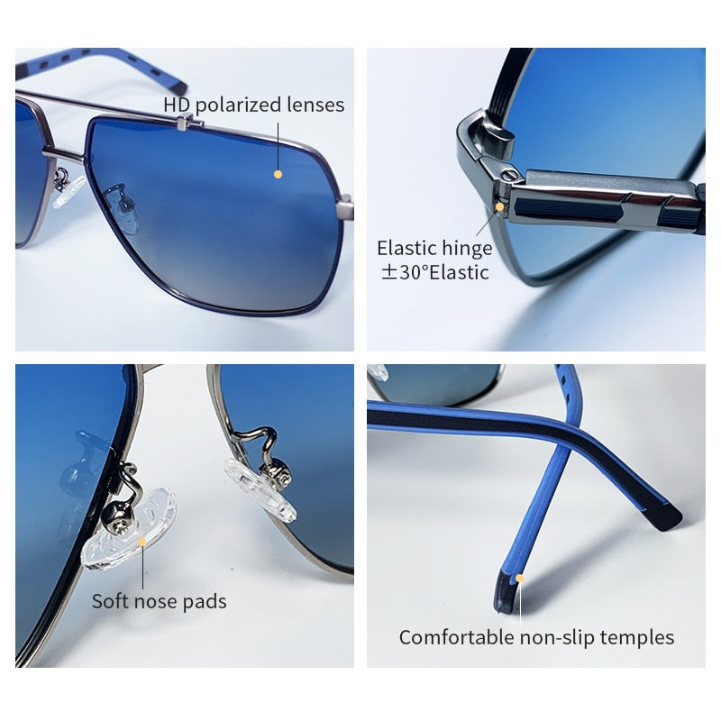 Polarized Sunglasses Mens/women Driving Mirror Sun Glasses Metal Frame  Goggles