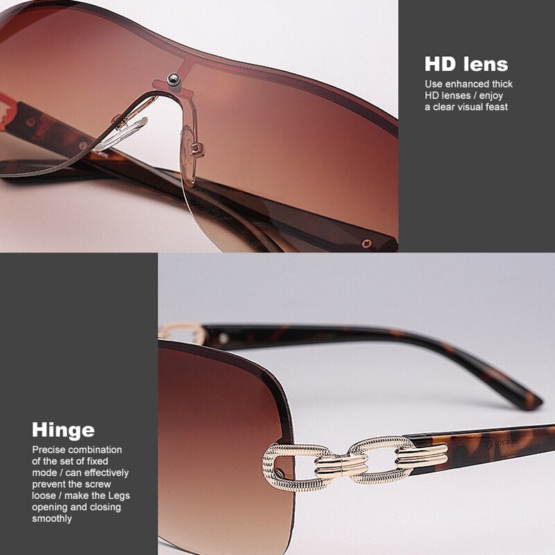 HBK Fashion Classic Square Sunglasses Men Retro Style Gradient