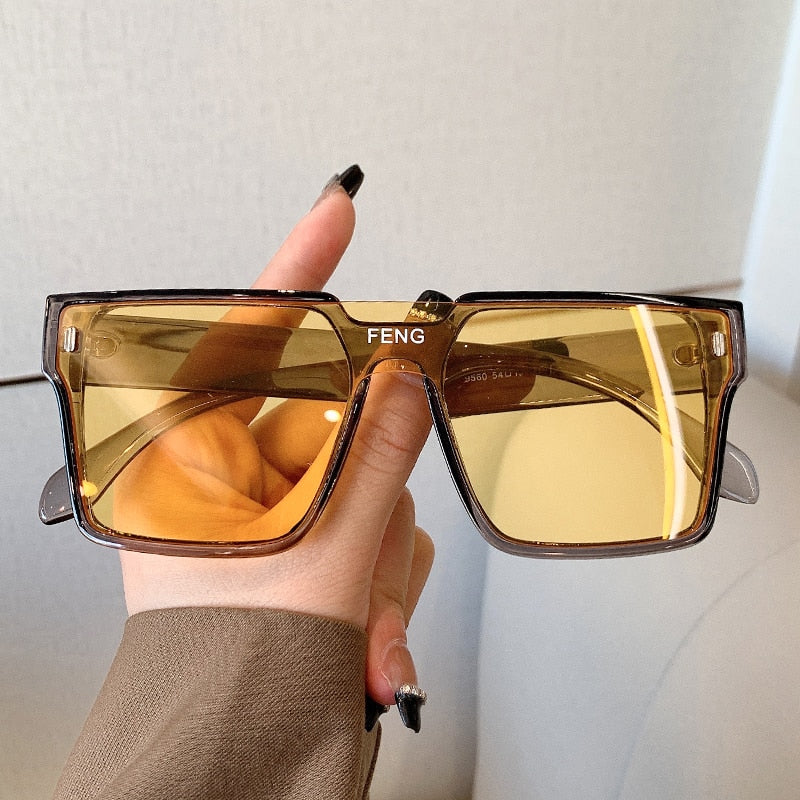 Dropship Square Sunglasses Fashion Sun Glasses Women Oversized