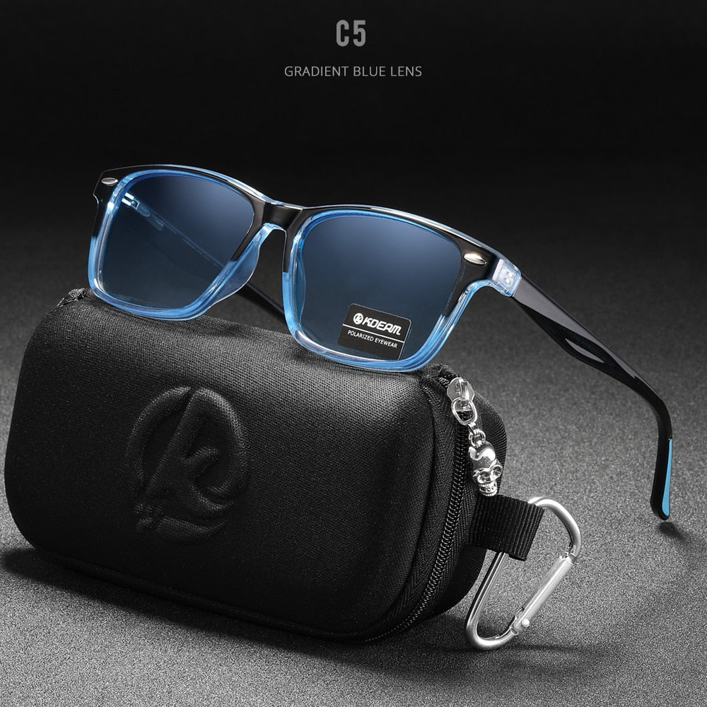 KDEAM Oversized Square Polarized Sunglasses Fishing Driving Sports Glasses  UV400