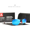 Rimless Oval Men's Sunglasses Polarized TR90 Material Frame TAC Polarization Lense Soft Rubber Foot Cover