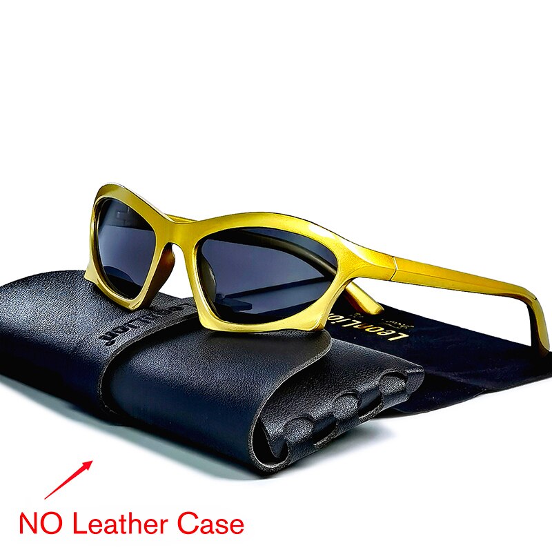 UVLAIK 2023 Rectangle Sunglasses Men Yellow Lens Vintage Square Sun Gl –  Cinily