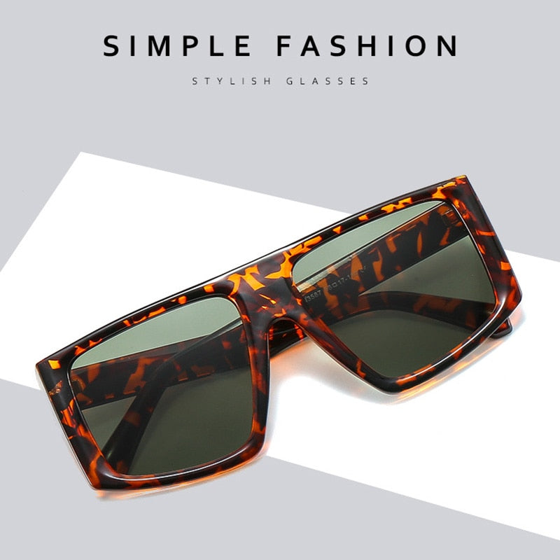 LeonLion Vintage Oversized Sunglasses Men 2021 Square Eyewear for Men –  Jollynova