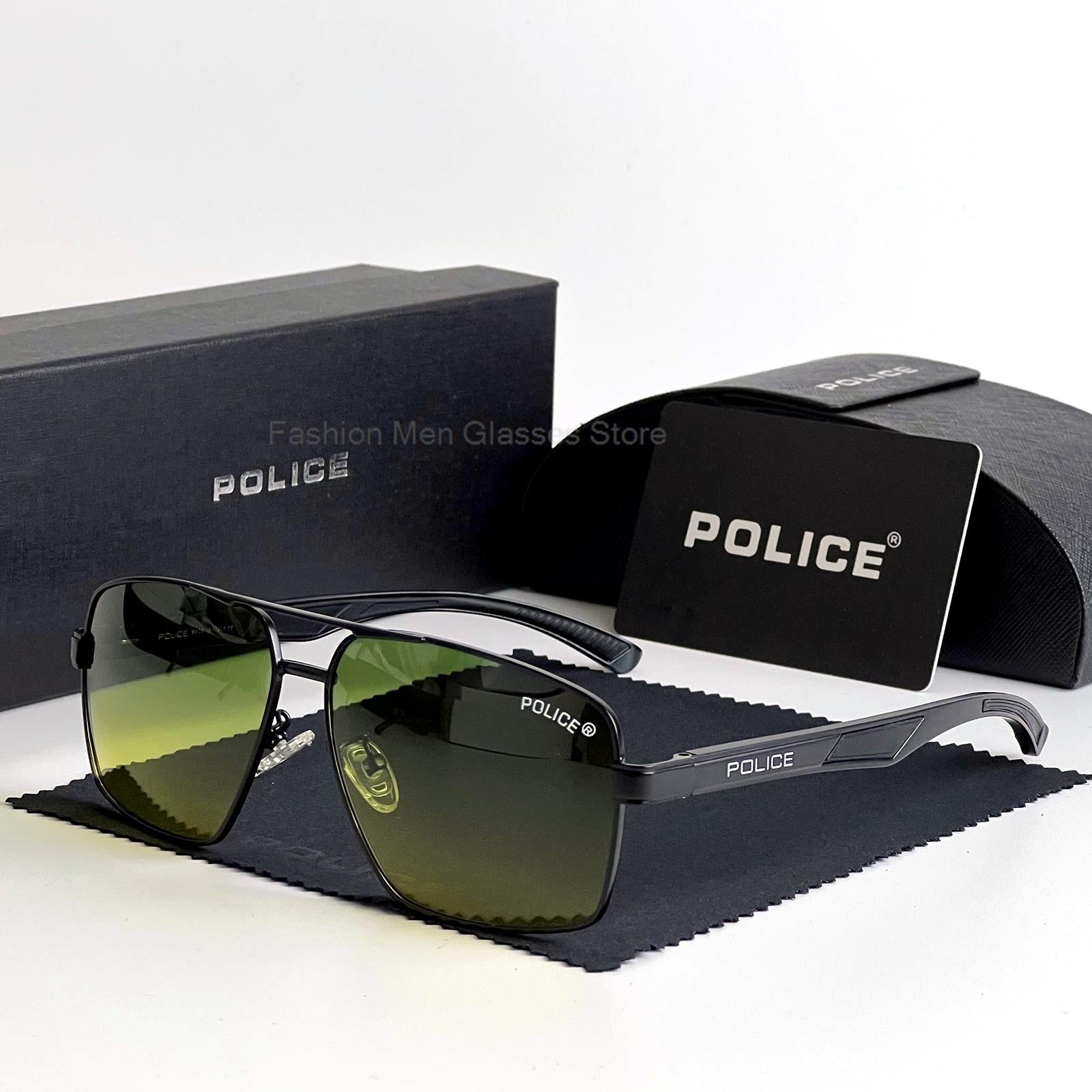 Luxury Brand Police Fashion Polarized Retro Sunglasses Men Brand Desi, 1