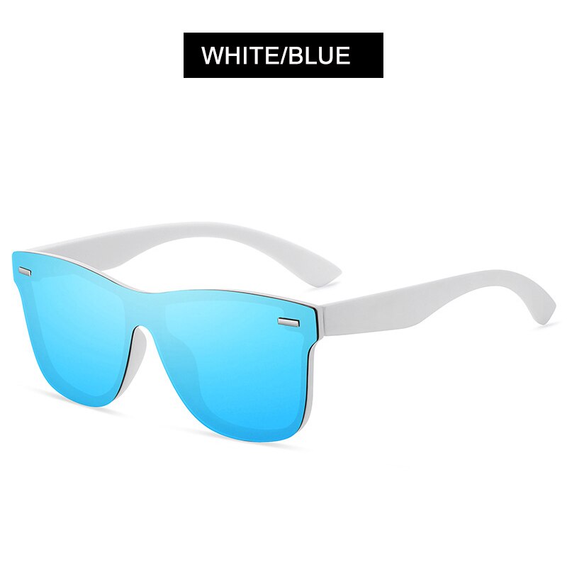 Luxury Square Polarized Sunglasses Men Women Fashion One-piece Sun