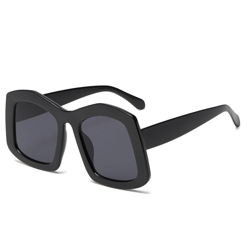 2023 Retro Square Sunglasses Men Brand Designer Fashion Black Oversized Sun  Glasses Big Frame Shades For Women UV400 Oculos