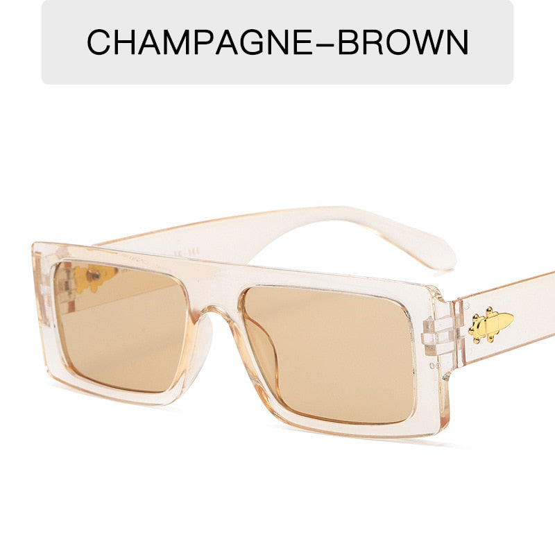 OLOPKY 2022 Square Sunglasses Men Luxury Brand Designer Sunglasses Wo, BlackGray