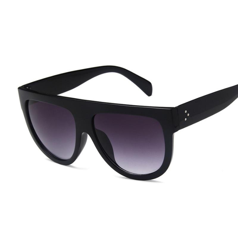 Big Black Frame Sunglasses Men Square Metal Sun Glasses Women Retro Oculos  De So