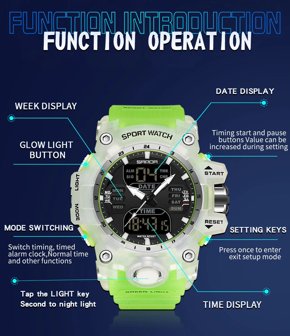 findtime Women's Digital Watch Waterproof Sports India | Ubuy