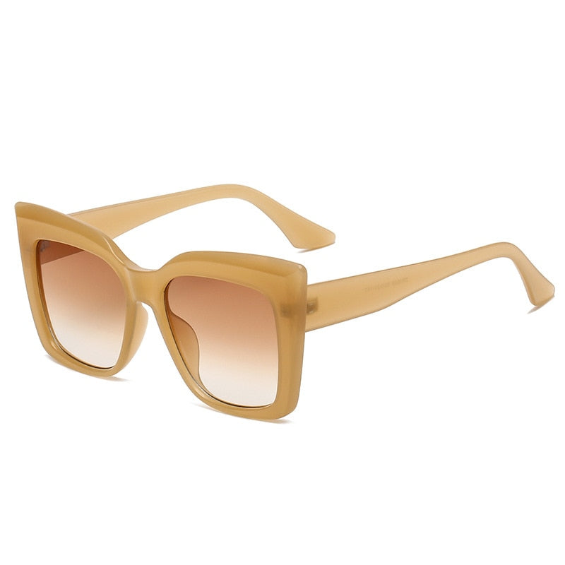 Men's Designer Oversize Square Sunglasses - Gradient UV400