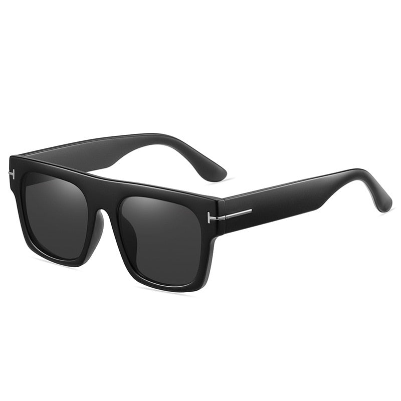 Gradient Square Sunglasses Men Women 2023 Trendy Vintage Brand