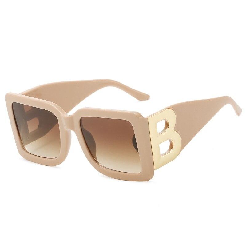46167 Square Large Frame Luxury Brand Sunglasses Men Women Fashion Uv400  Glasses