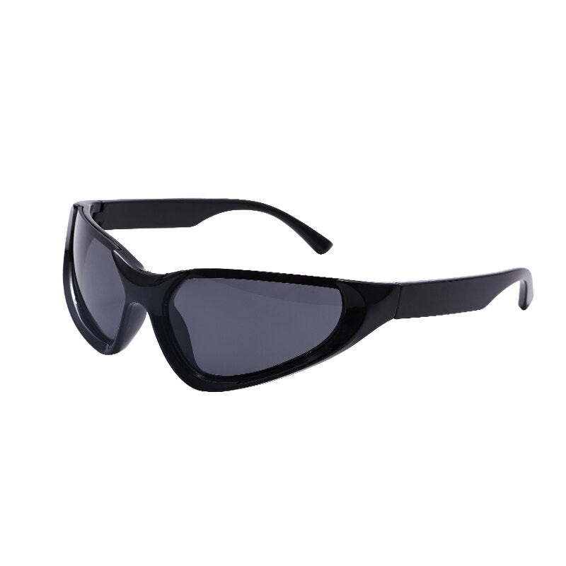 Steampunk Mirror Sports Sunglasses Women Punk Wrap Around Sun Glasses –  Jollynova