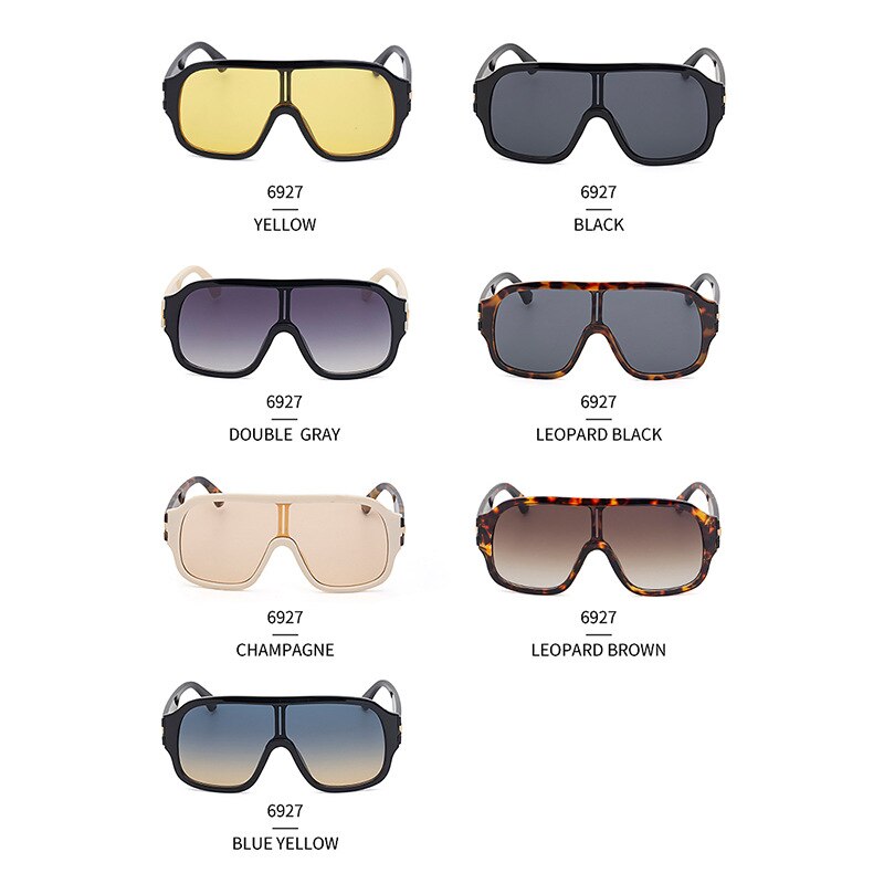 Fashion Styles - Square Sunglasses Oversized Designer Men Vintage