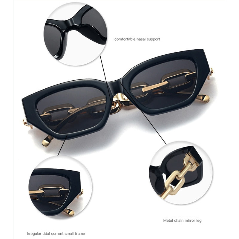 2023 Irregular Punk Sunglasses Cat Eye Glasses Men Women Fashion