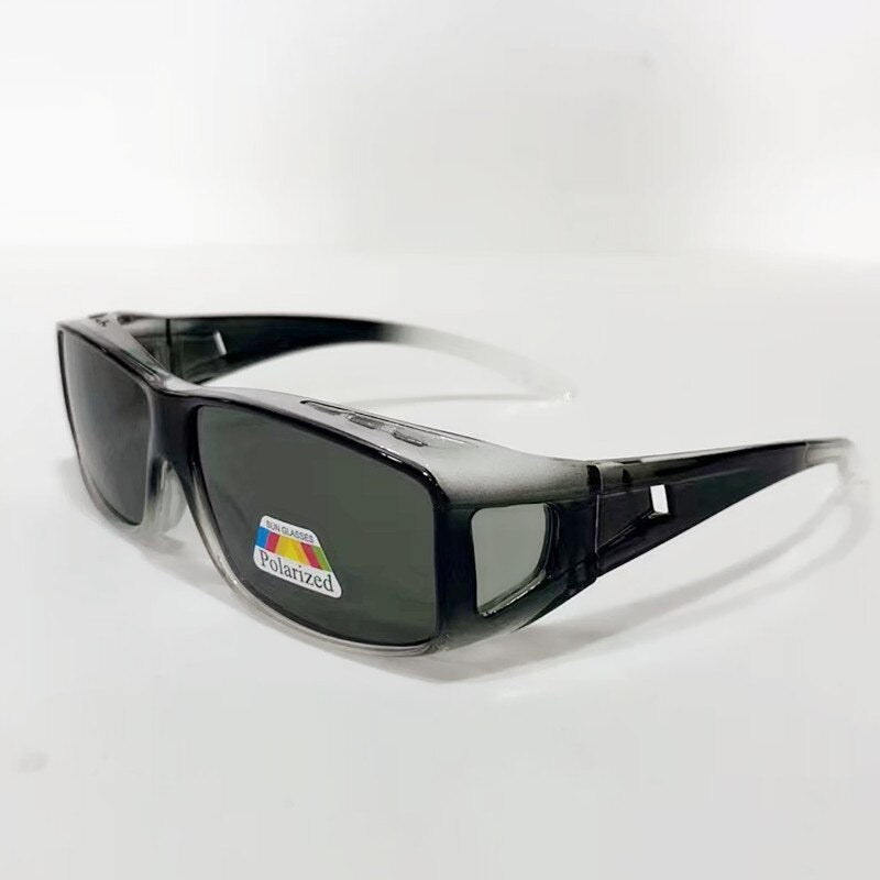 New Men Polarized Lens Driving Fishing Sunglasses Cover For Myopia