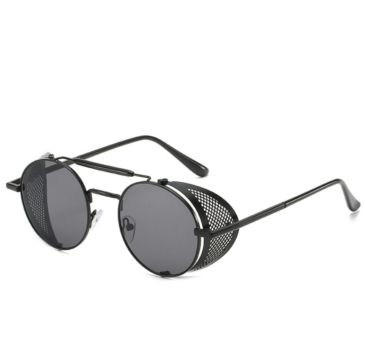 Retro Round Steampunk Sunglasses Men Retro Women Sun Glasses