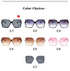 Macaron Oversize Gradient Merk Designer Sunglasses !